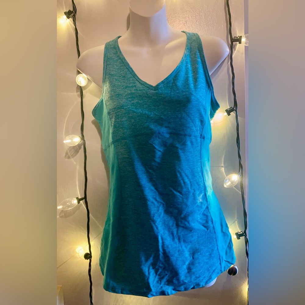 Tuff Athletics Teal Gym Tank Top